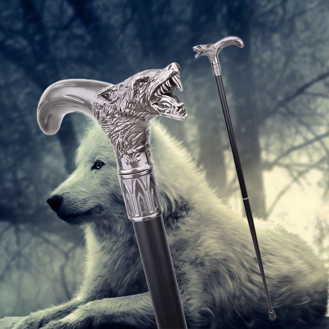 Wolf Handle Walking Stick product thumbnail 3