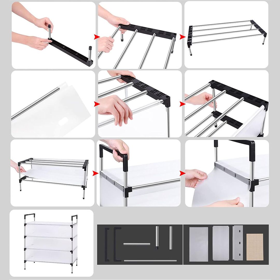 رفوف أحذية بلاستيكية - 15