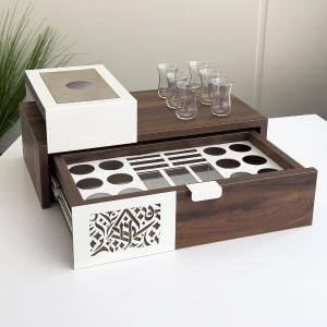 صندوق ضيافة خشبي انيق من روح