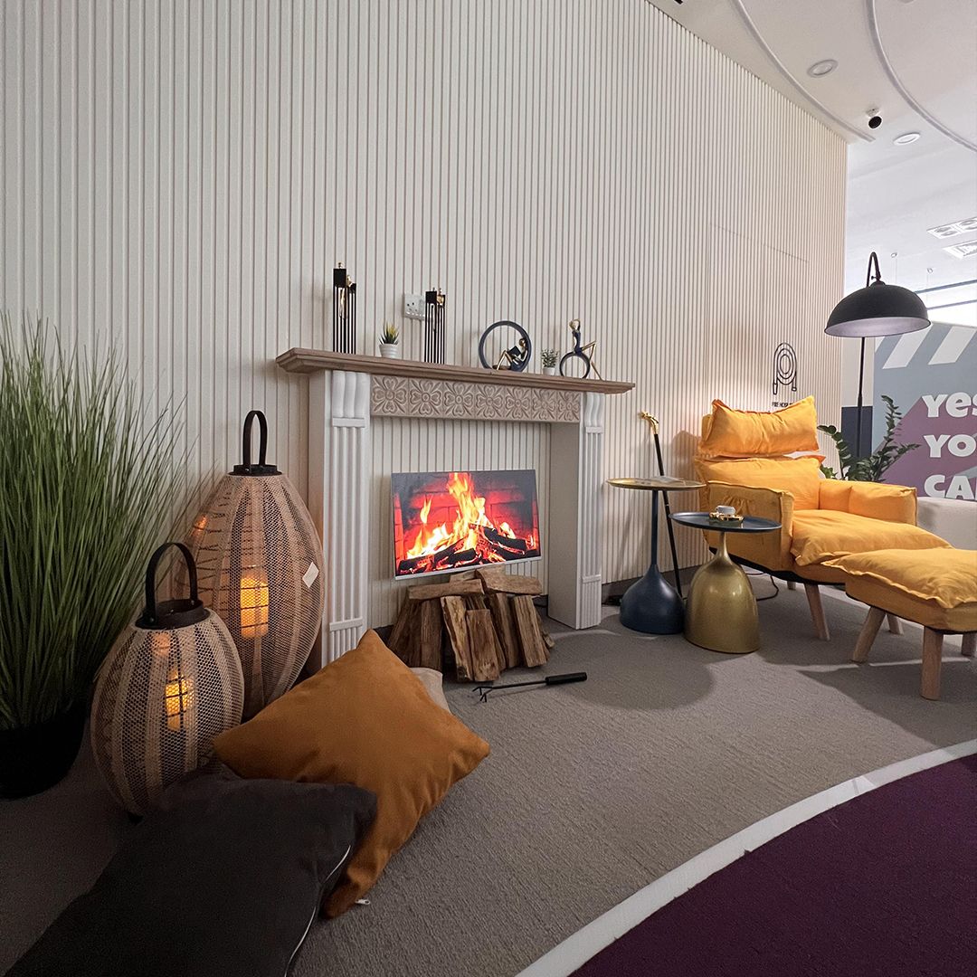 ديكور الموقد الخشبي بتصميم عصري - 14