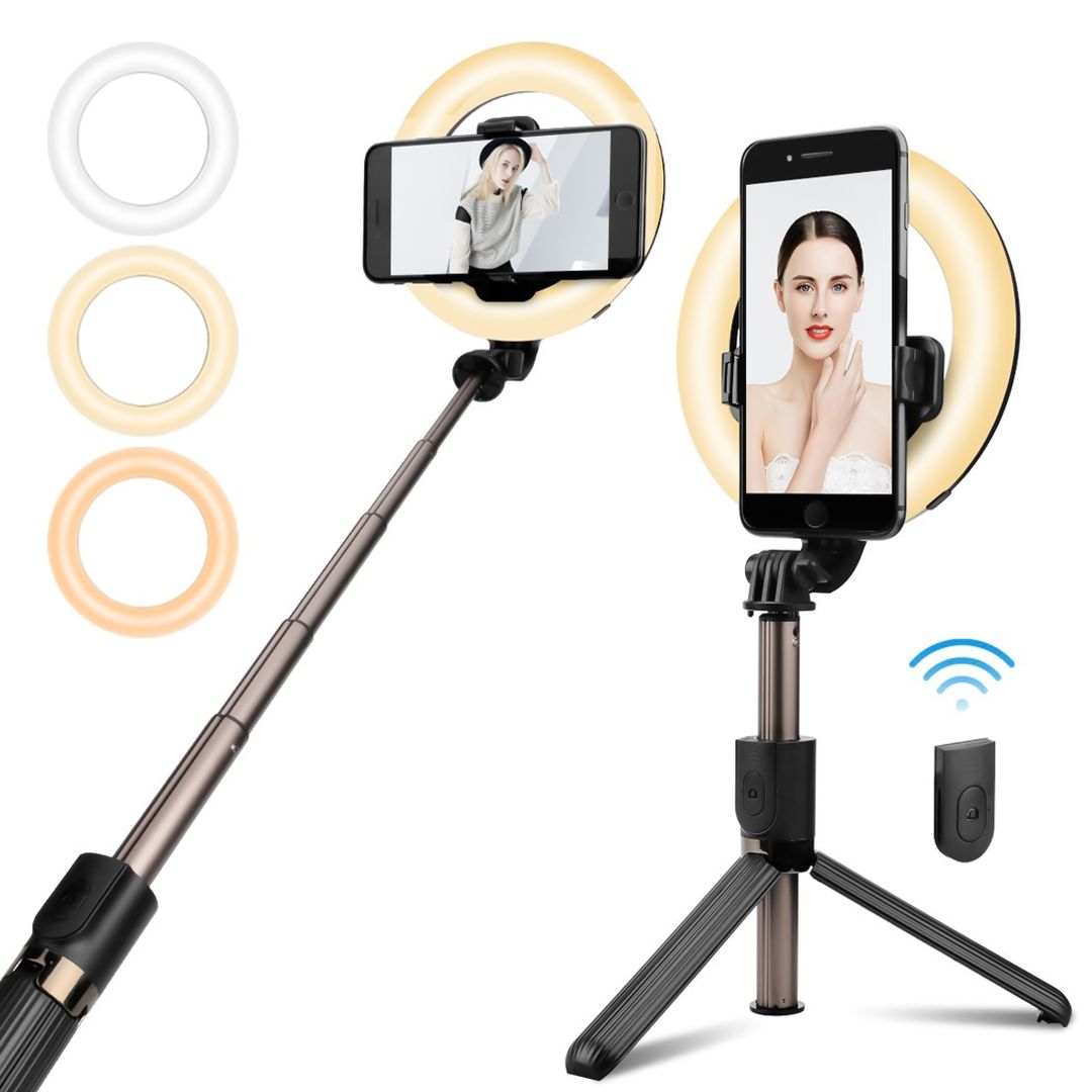 Selfie Stick Ring Light Tripod product thumbnail 9