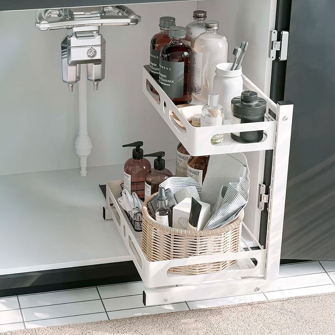 رفوف سحب لتنظيم الخزائن - 14