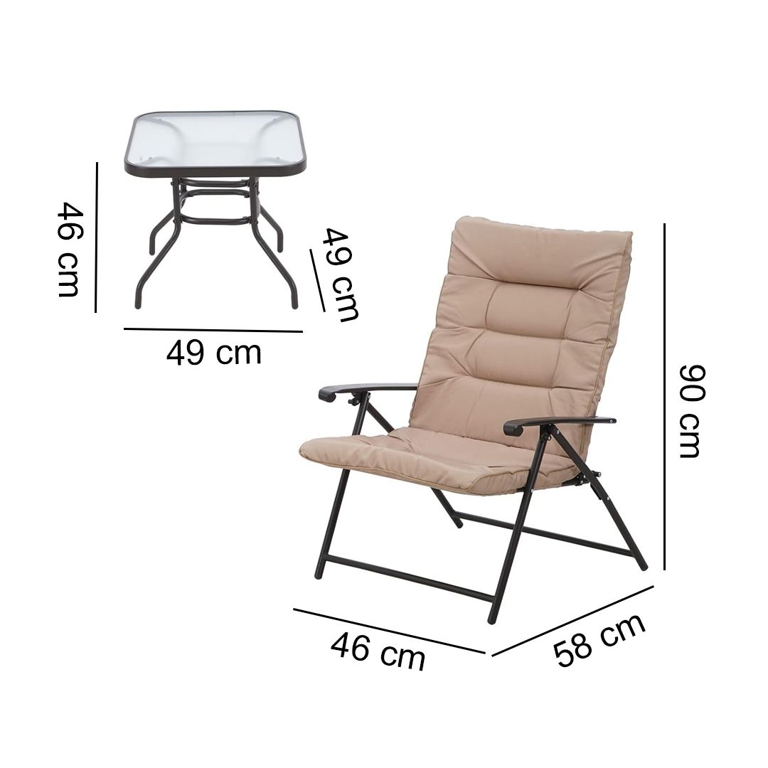 Outdoor Seating Set with Glass Table product thumbnail 16