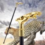 Leopard Handle Walking Stick