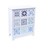 وحدة أدراج خشبية بتصميم فسيفسائي - 9