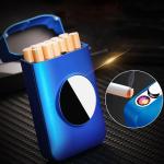 علبة سجائر مع ولاعة الكترونية