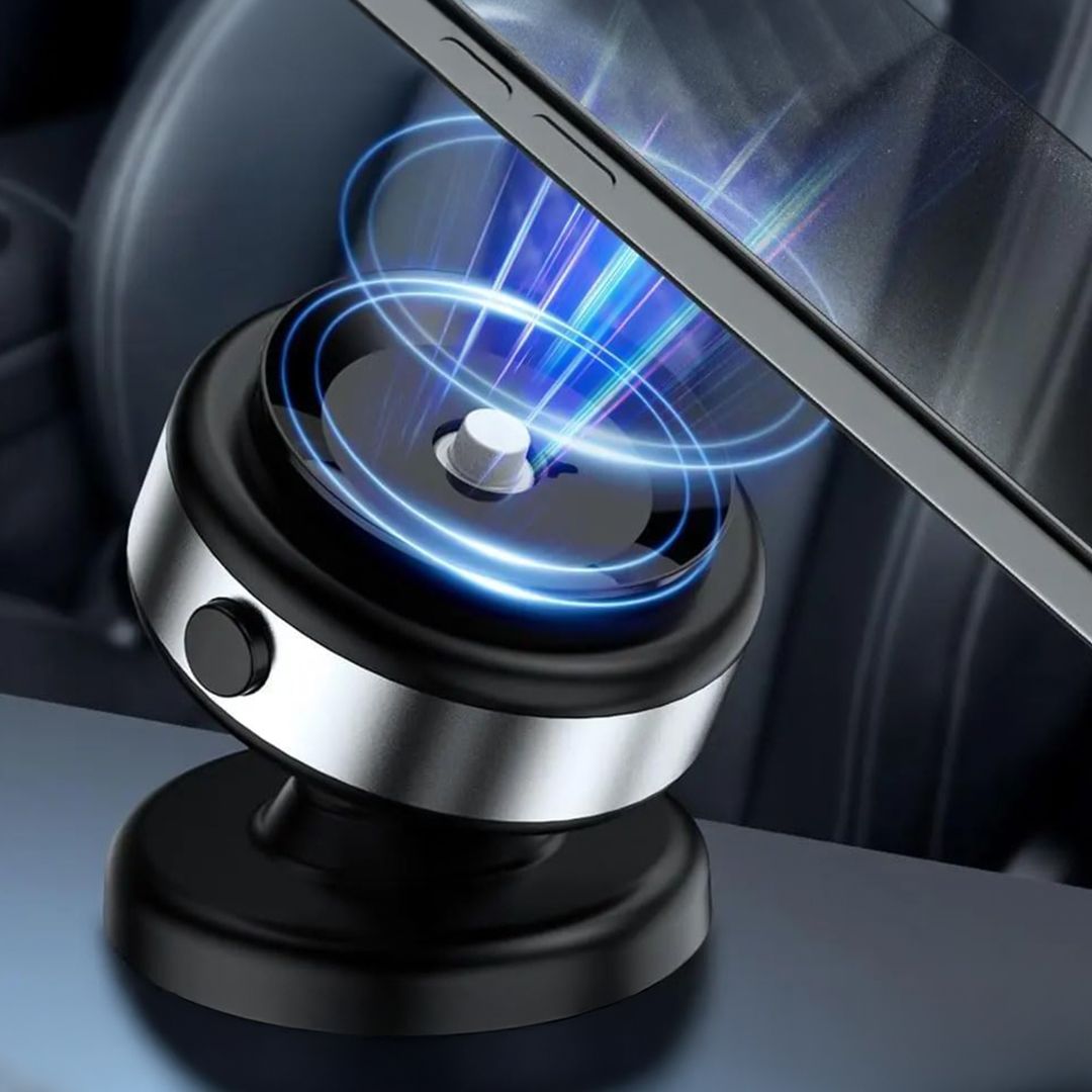 حامل موبايل مغناطيسي مع قاعدة دوارة - 16