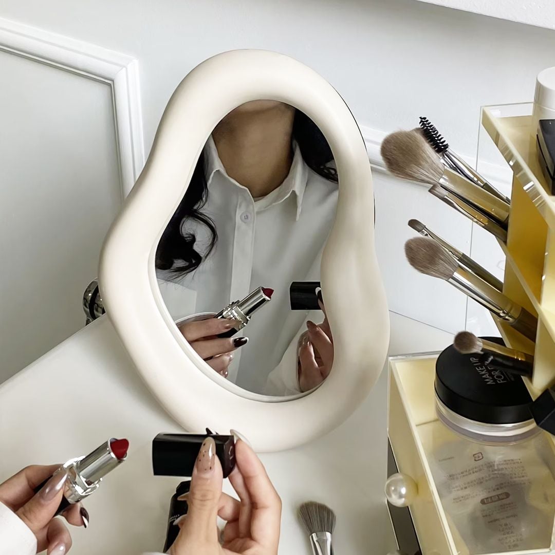 مراة محمولة بتصميم مموج - 10