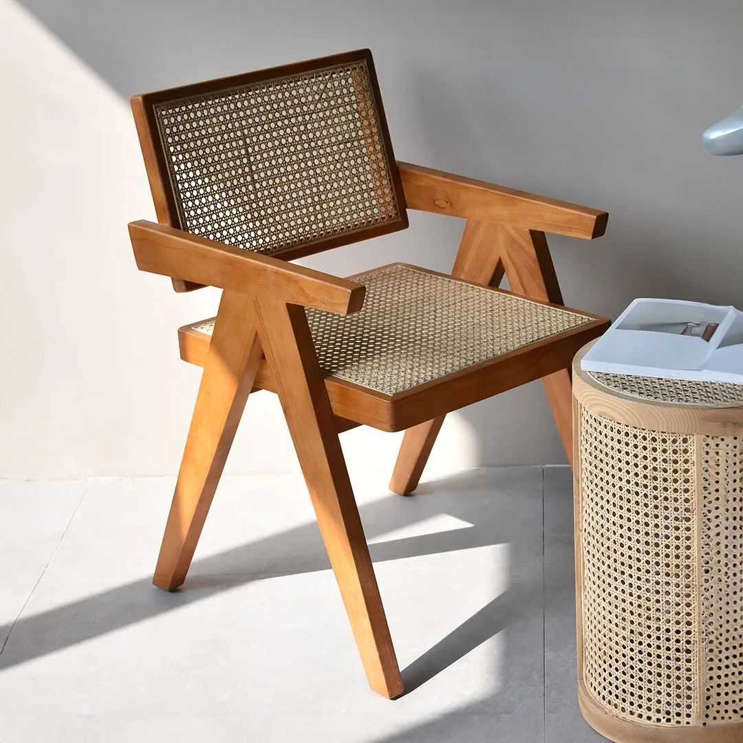 Rattan Chair With Rustic Design product thumbnail 17