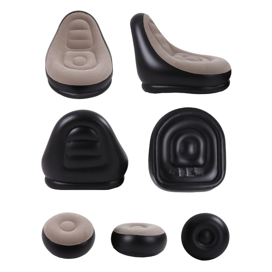 Single Lazy Sofa Chair with Footstool product thumbnail 5