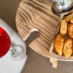 ستاند أرجيلة خشبي فاخر بسطح مقسّم للتسالي من روح - 7