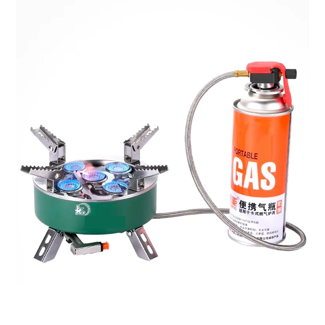 موقد الغاز بخمس شعلات للتخييم - 3