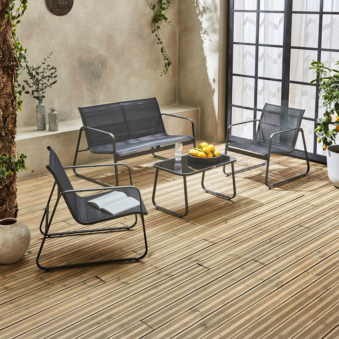 طقم كراسي مع طاولة للحدائق - 9