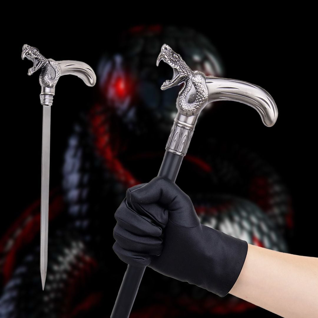 Snake Handle Walking Stick With Sword product thumbnail 2