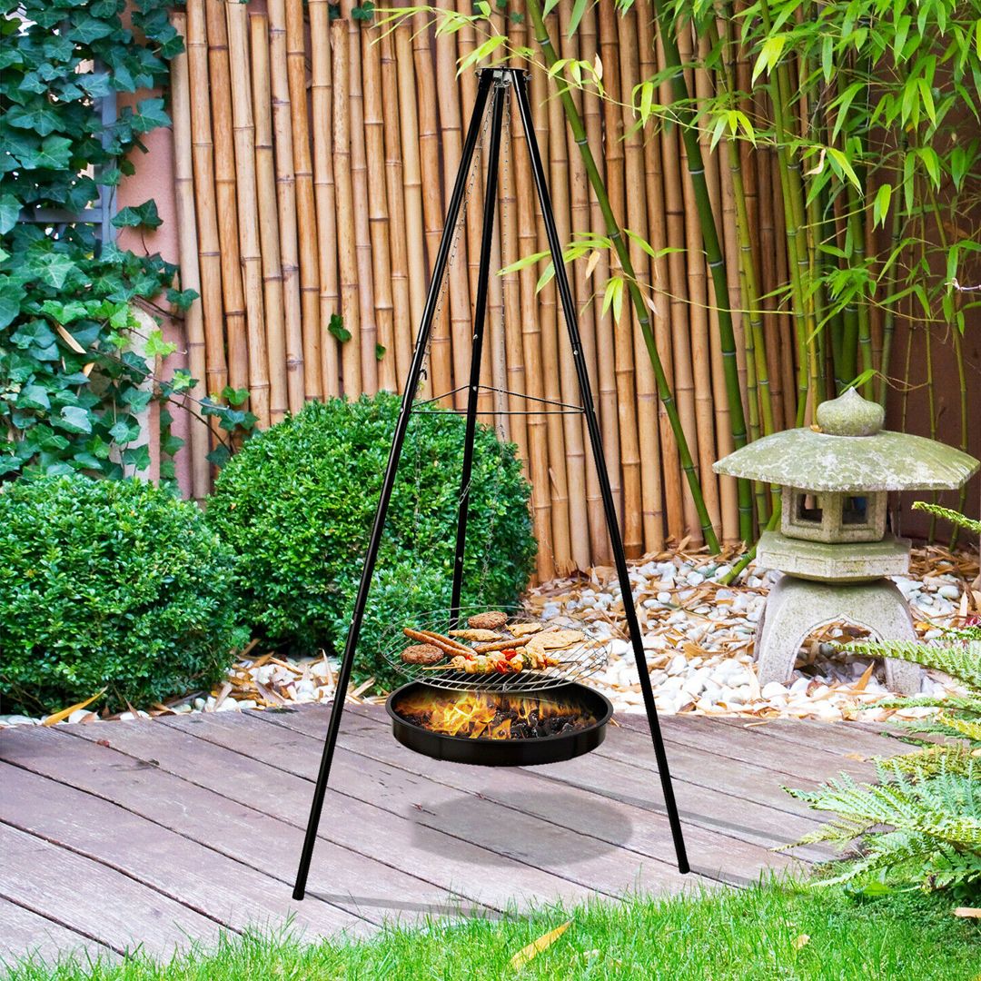 Portable Outdoor Cooking Tripod Grill product thumbnail 2