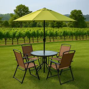 طقم جلوس خارجي مع مظلة - 3