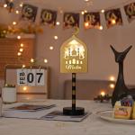 مجموعة ديكورات العيد الخشبية بإضاءة ليد - 5