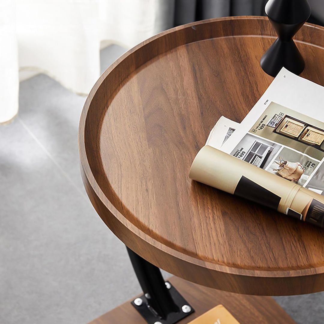 طاولة جانبية بتصميم دائري - 7