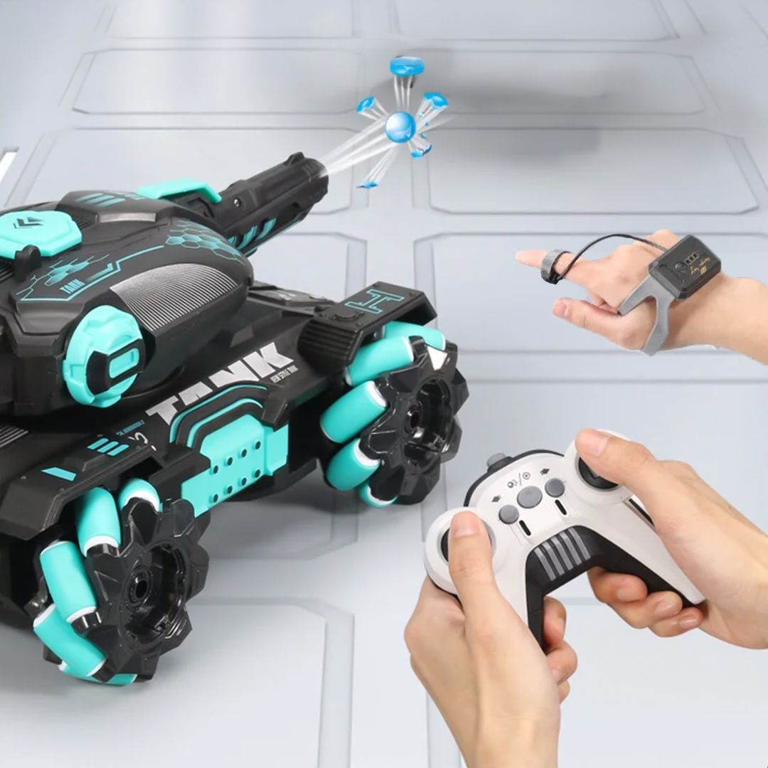 دبابة ريموت كنترول مع قاذف كرات الجل - 7