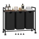 منظم غسيل ثلاثي مع رف خشبي - 9