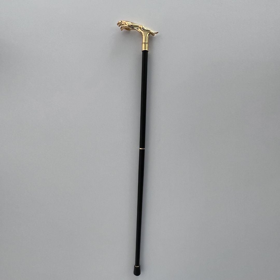 Leopard Handle Walking Stick - 14