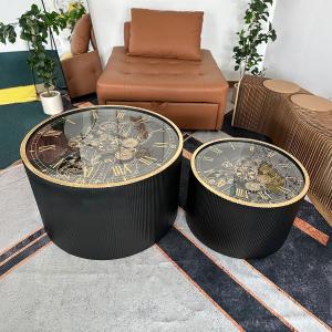 طقم طاولات بتصميم تروس ساعة فني فاخر - 4