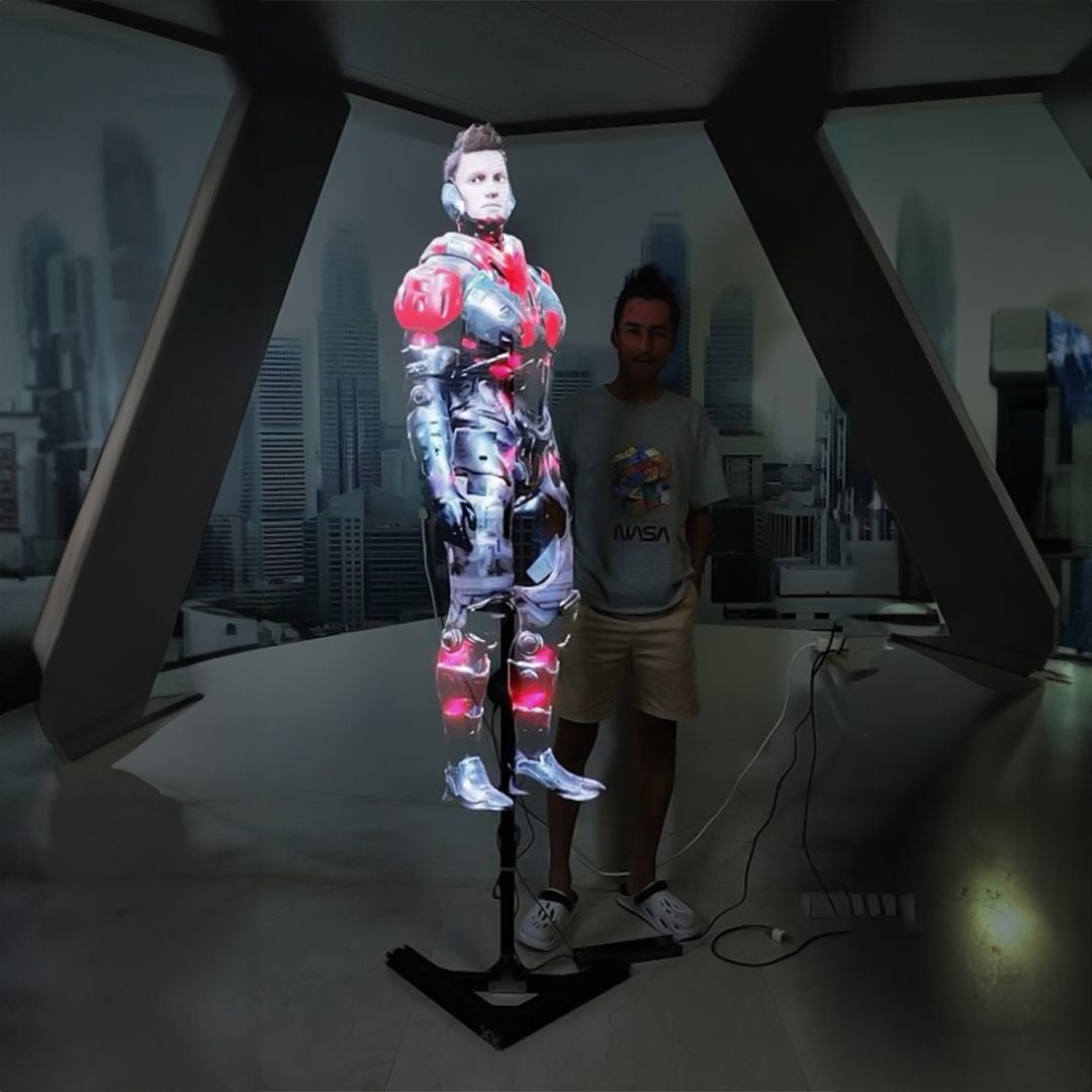 جهاز عرض هولوجرام 80 سم مع ستاند - 1