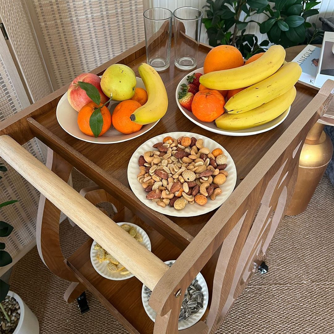 ترولي ضيافة خشبي بتصميم أهلاً من روح - 7