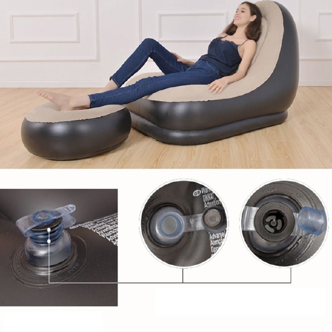 Single Lazy Sofa Chair with Footstool product thumbnail 10