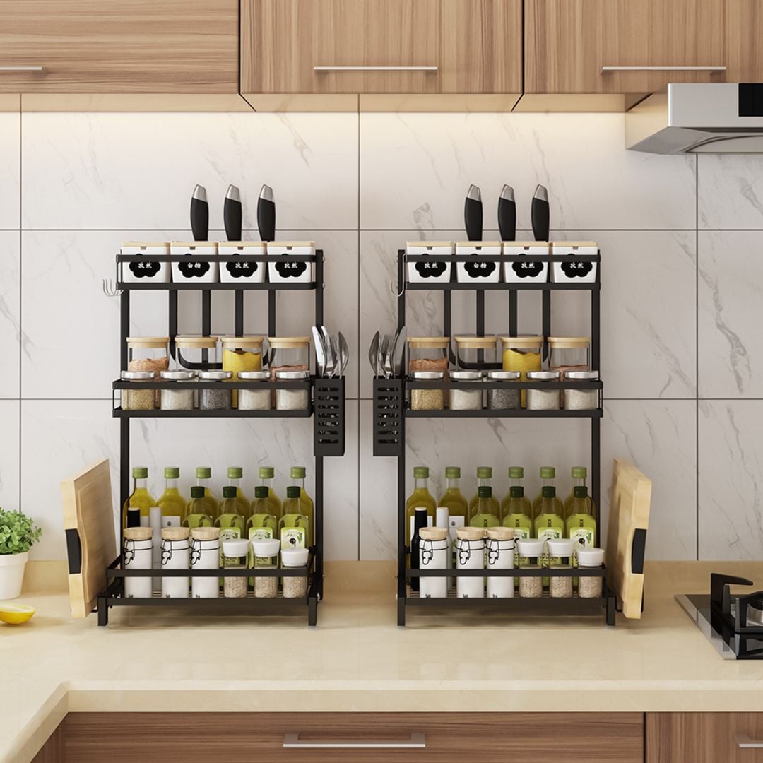 رفوف تنظيم المطبخ 3 رف - 2