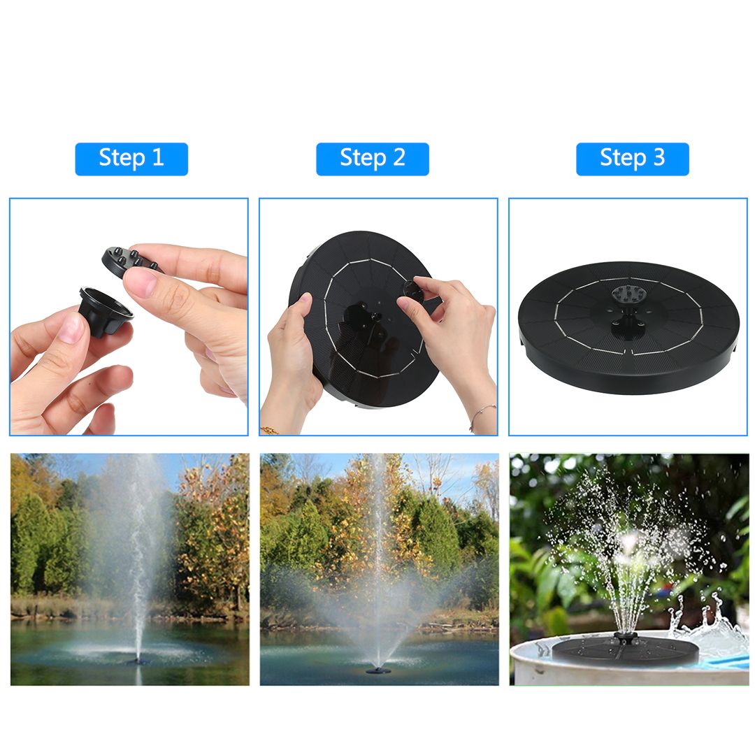 النافورة المُضيئة على الطاقة الشمسية - 17