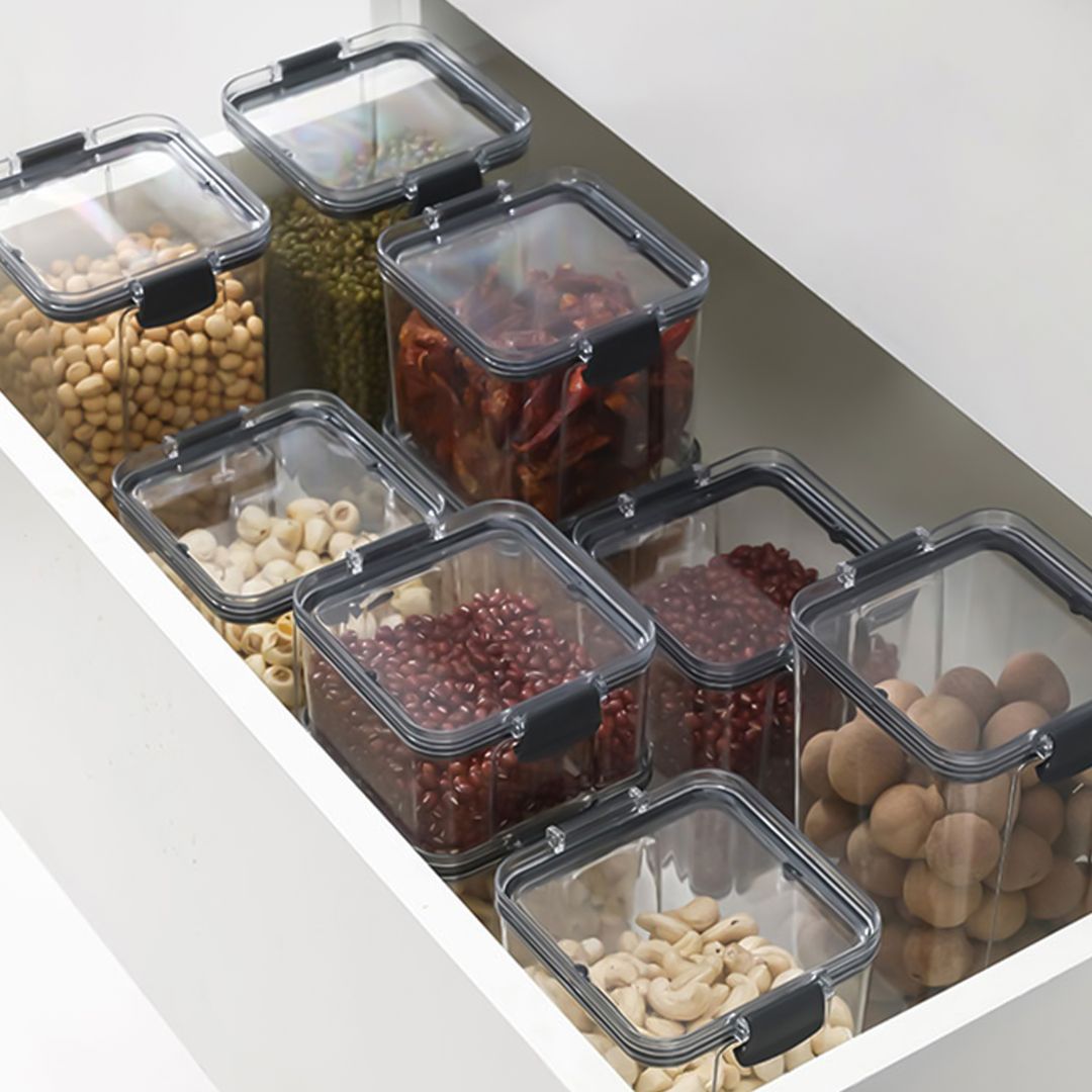 مجموعة عُلب التخزين البلاستيكية - 7