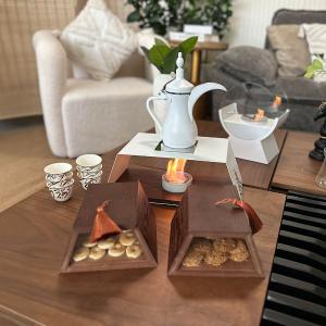 طقم تقديم القهوة العربية و الضيافة من روح - 2