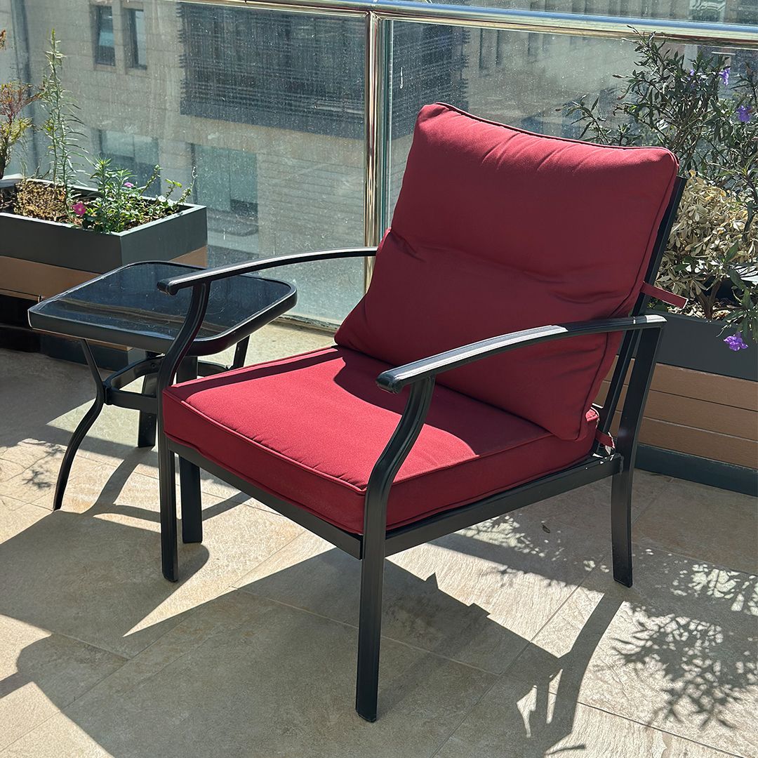 Outdoor Seating Set with Two Chairs and a Side Table product thumbnail 5
