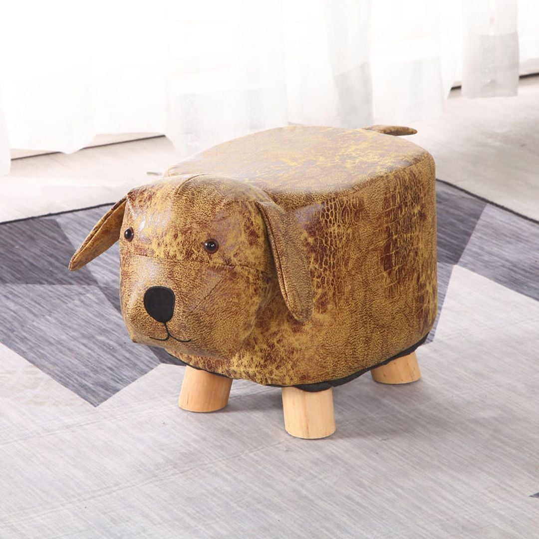 Wooden Baby Chair With Dog Design