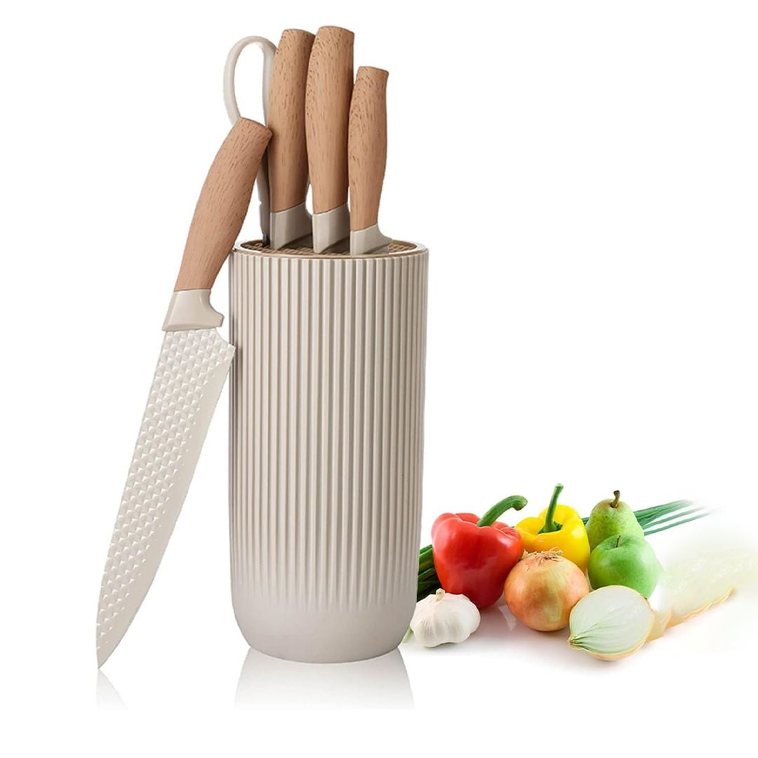 مجموعة سكاكين ستانلس مع حامل - 7