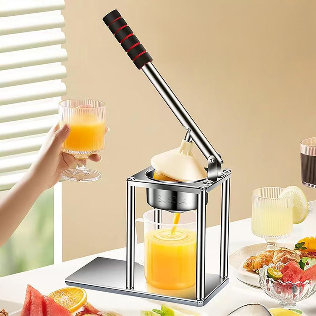 عصارة يدوية متينة من الستانلس ستيل - 15