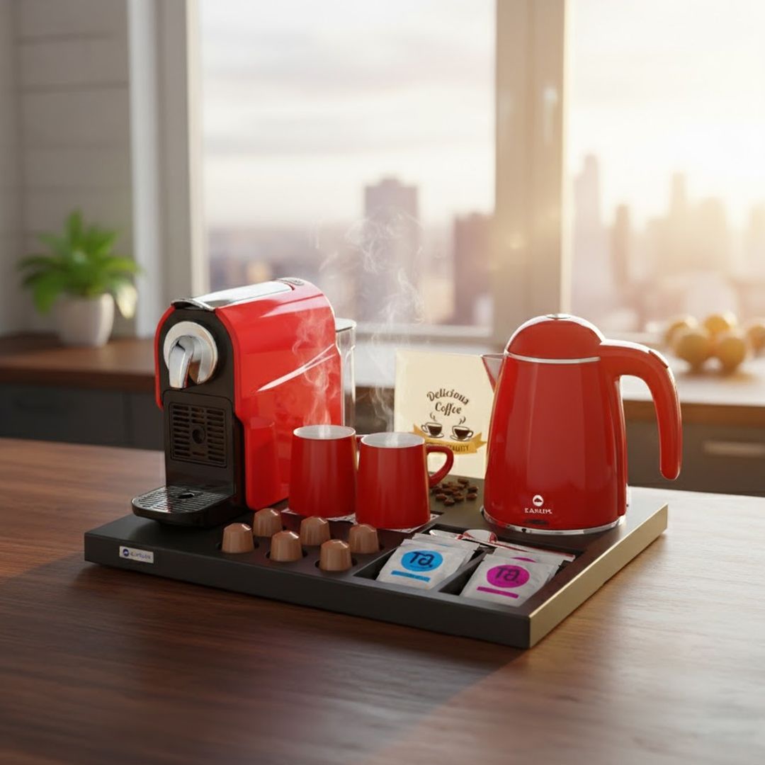 ركن ضيافة فندقي متكامل لتحضير المشروبات - 1