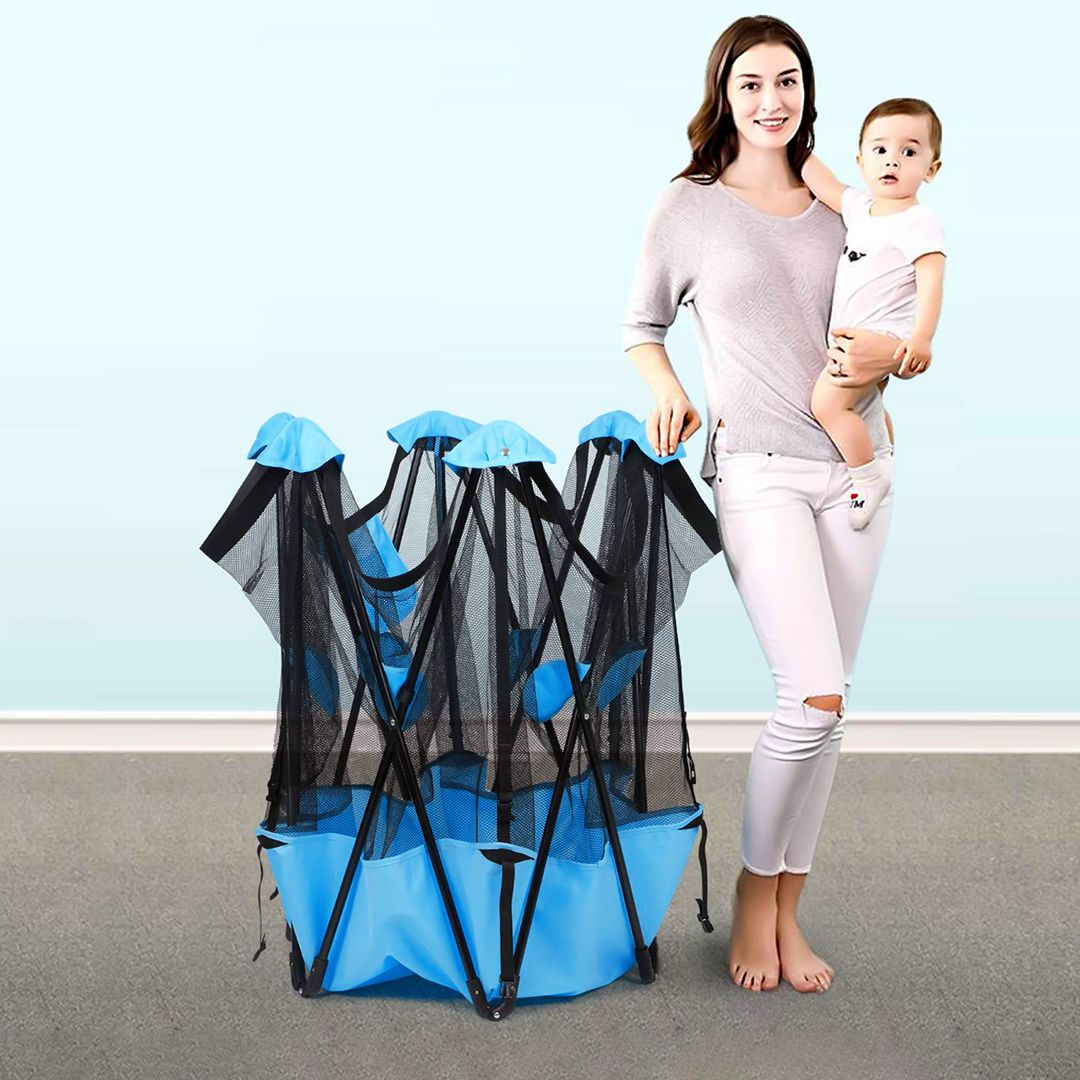 سياج قابل للفتح والتخزين بسهولة للأطفال - 6