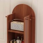 مرآة طولية مع رفوف تخزين خلفية مدمجة - 10