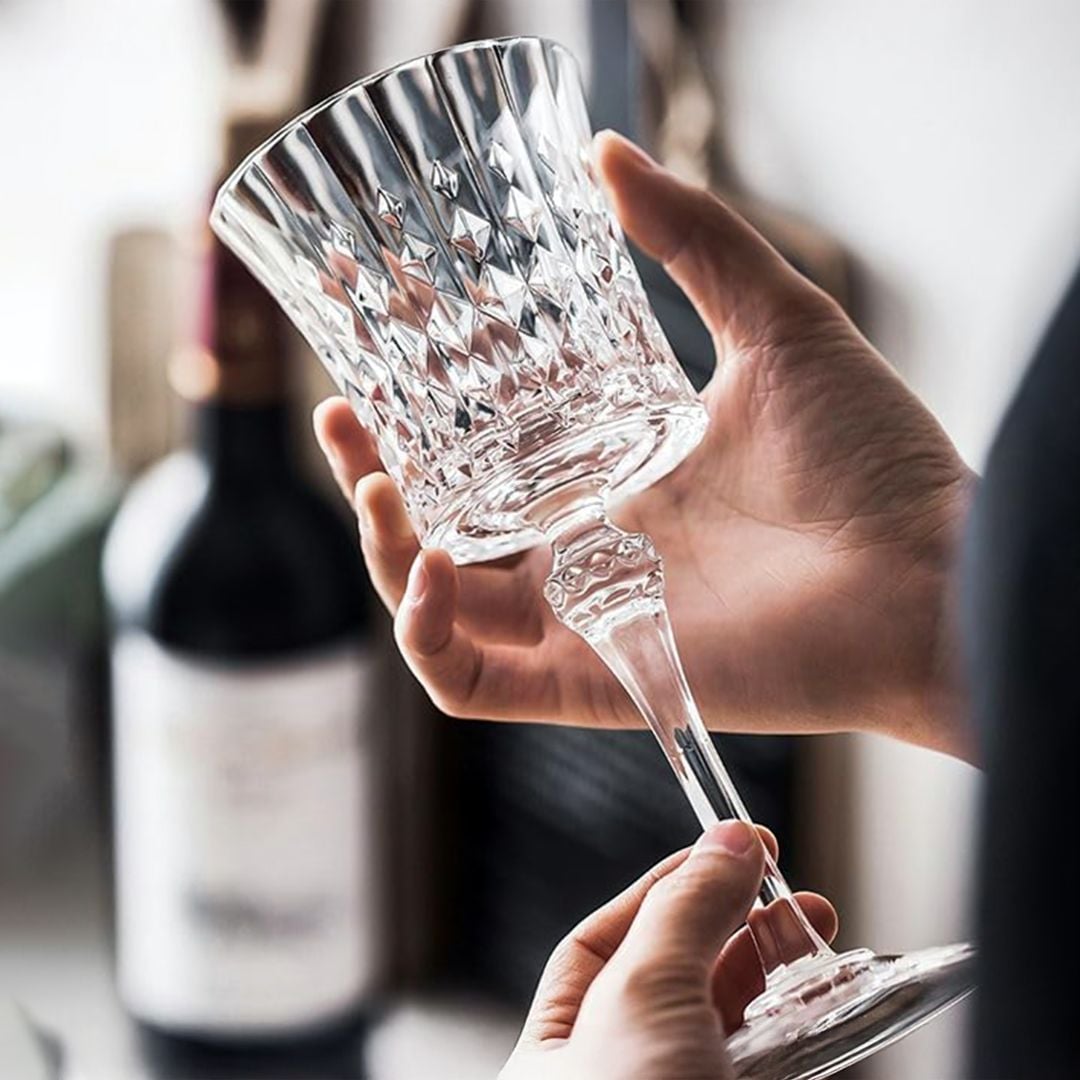 طقم تقديم كريستال مع ستاند للكؤوس - 11