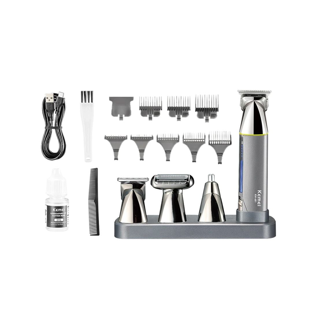 ماكينة الحلاقة الرجالية متعددة الرؤوس من KEMEI - 5