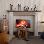 ديكور الموقد الخشبي بتصميم عصري - 12