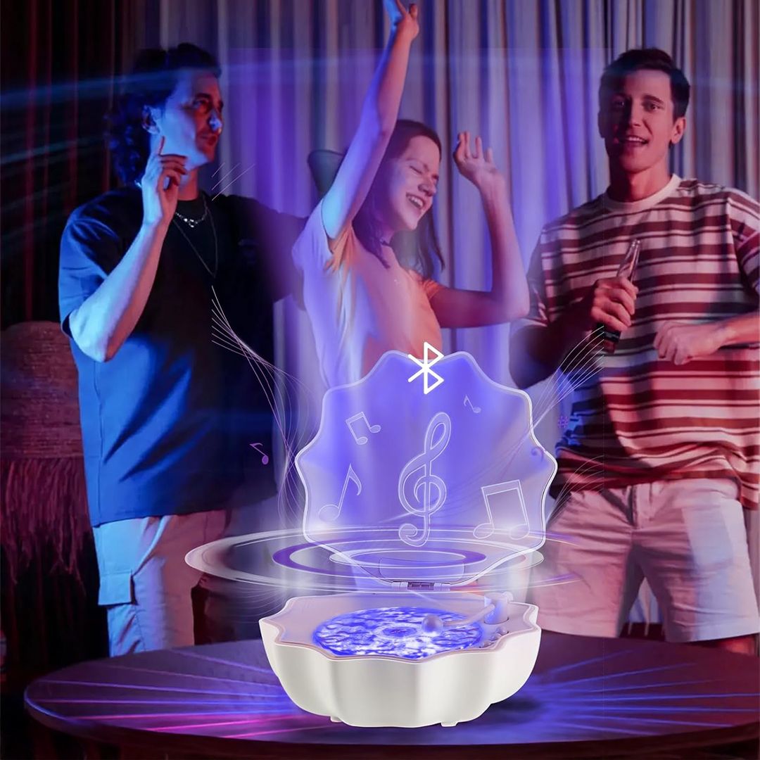 سبيكر  وبروجيكتور على شكل محار - 18