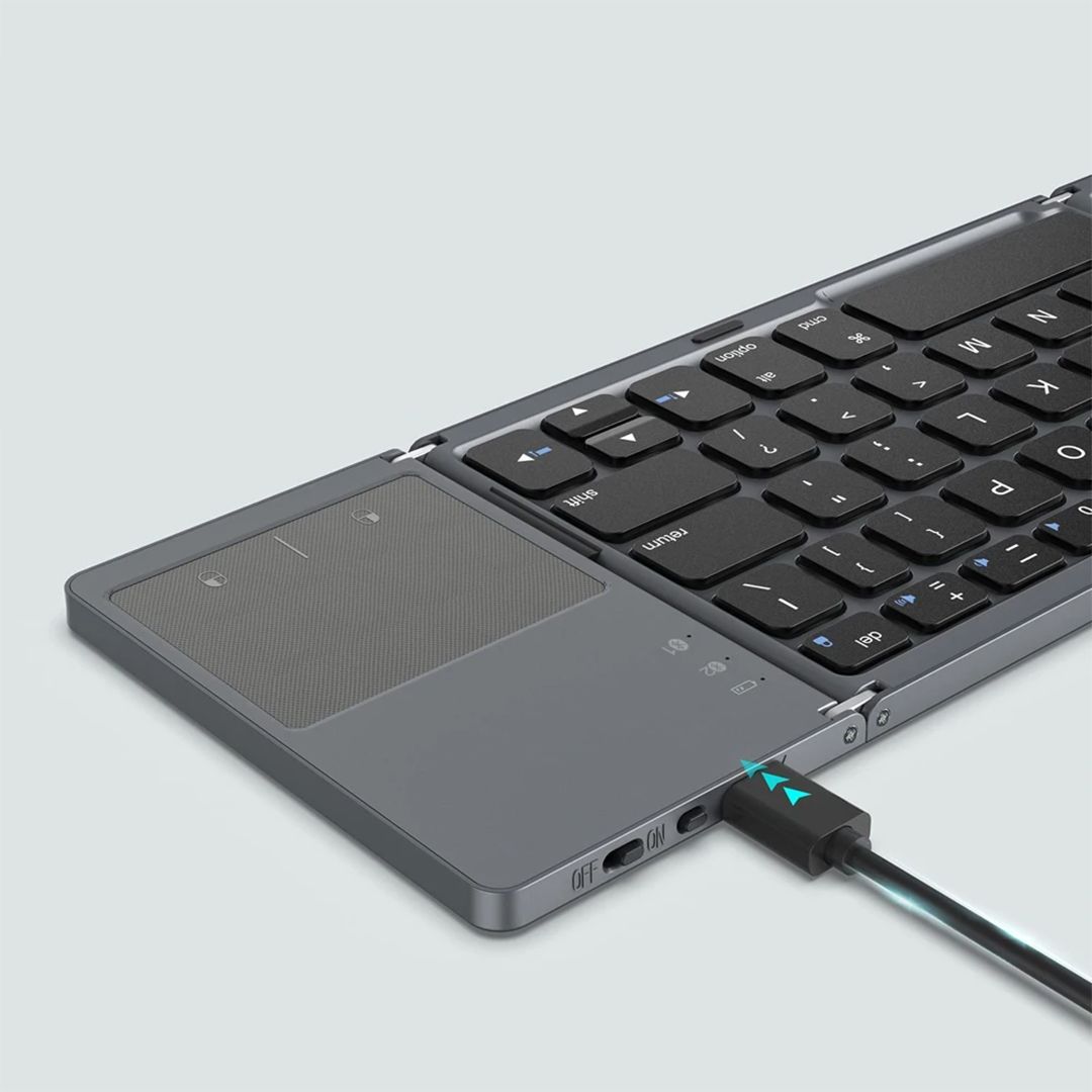 لوحة مفاتيح لاسلكية قابلة للطي - 7