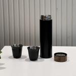 قارورة ماء مع فنجانين من الستانلس - 9