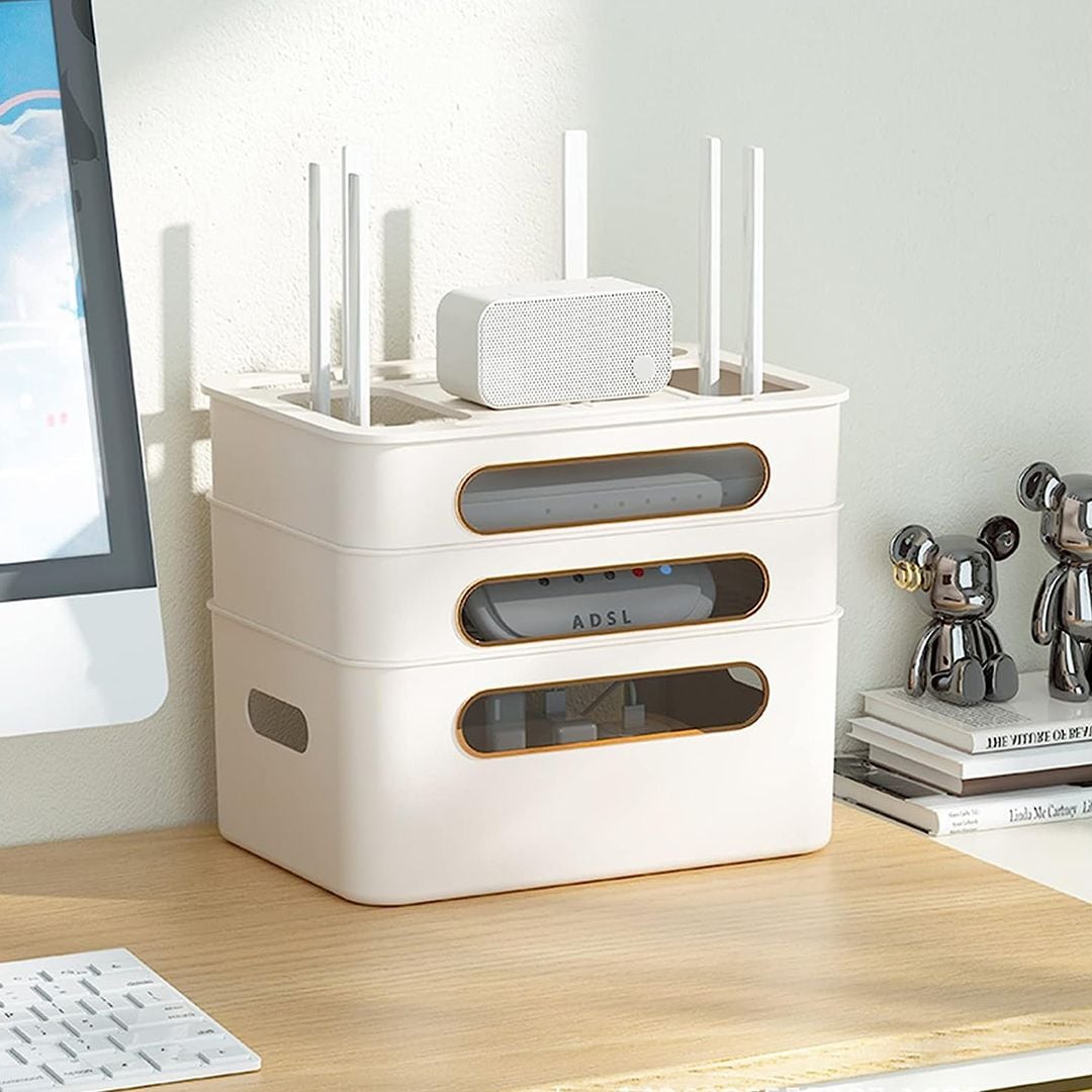 صندوق تنظيم الكيبلات والراوتر - 1