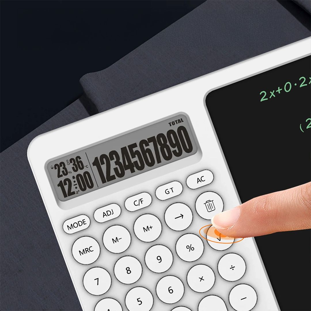 آلة حاسبة مع قلم وبورد للكتابة - 5