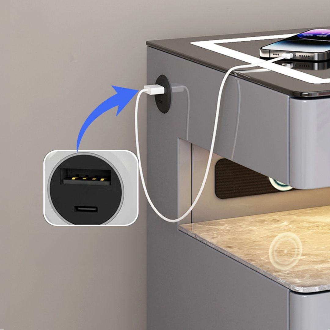 Bedside Table With Internal Storage product thumbnail 6