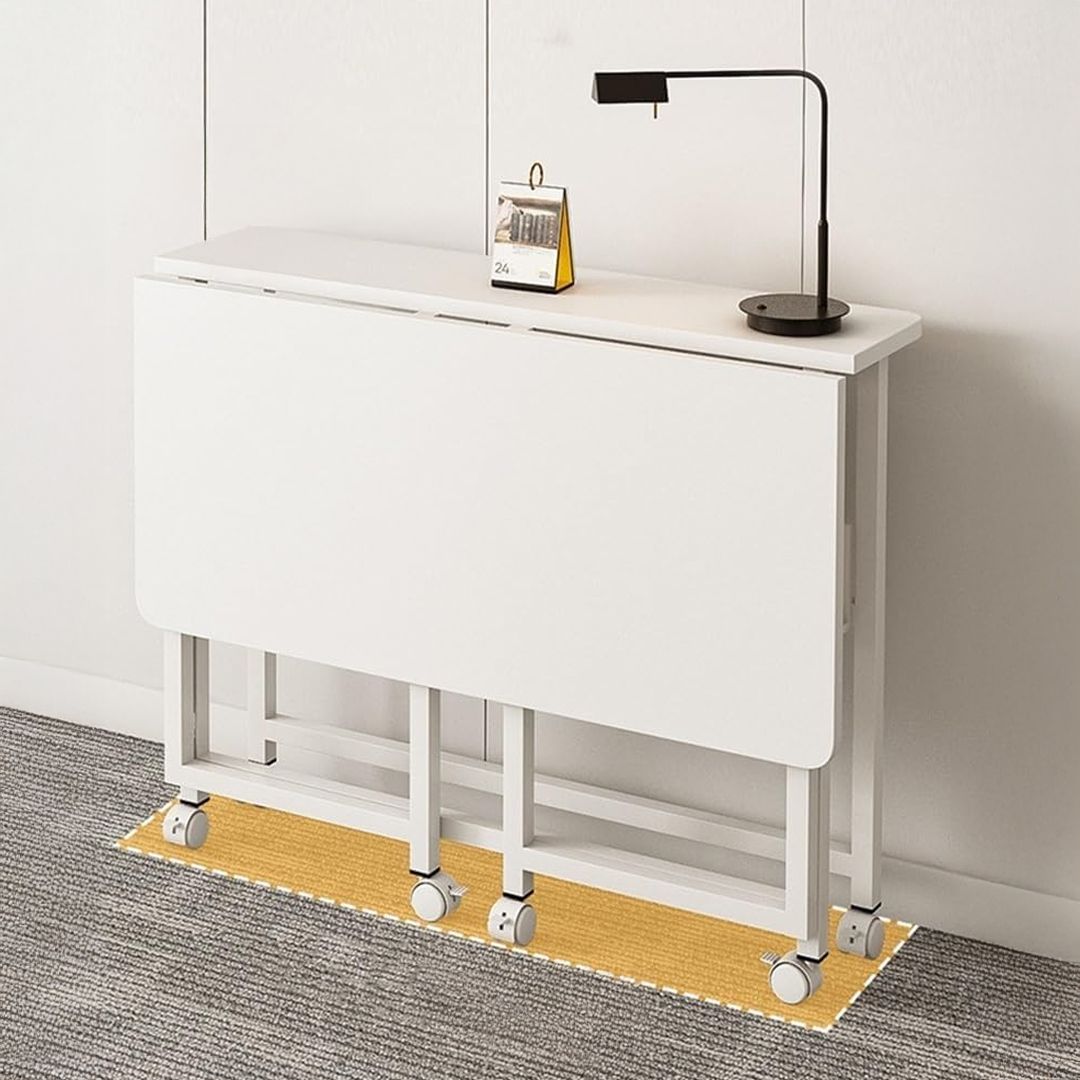 طاولة مكتب موفرة للمساحة بعجلات - 3